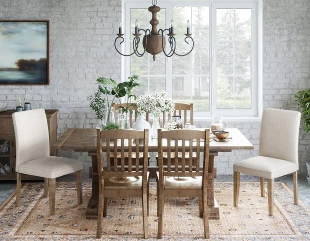 Jofran Inc. Carlyle Crossing Beige Slatback Side Chair-1