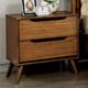 Furniture of America® Lennart 4-Piece Oak Twin Bedroom Set-2