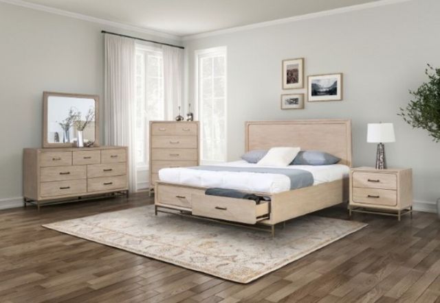Furniture of America® Sandnes Light Oak Nighstand-1