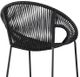 Armen Living Acapulco 26" Black Bar Stool-3