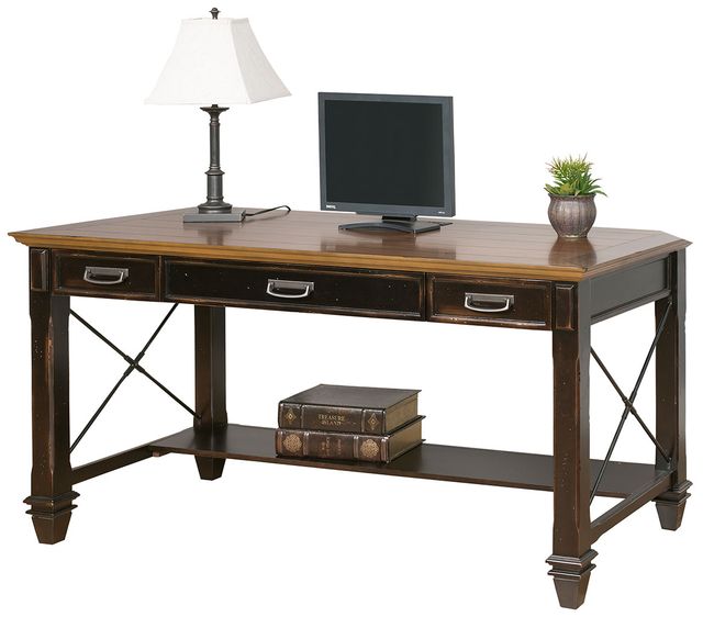 Martin Furniture Hartford Two Toned Rubbed Writing Desk-0