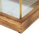 A & B Home Clear/Gold 8.5" Glass House Box-2