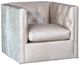 Mayo Furniture Customizable Leather/Hair on Hide Swivel Chair-0