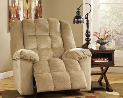 Signature Design by Ashley® Ludden Sand Power Rocker Recliner-2