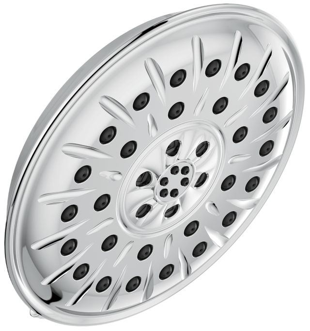 Delta Universal Showering Lumicoat® Chrome  Round H2Okinetic® 4-Setting Shower Head with Ultrasoak®-0