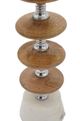 A & B Home Wood Pebble Table Lamp-1