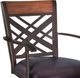 Armen Living Tahiti Auburn Bay/Brown Bar Stool with Arms-4