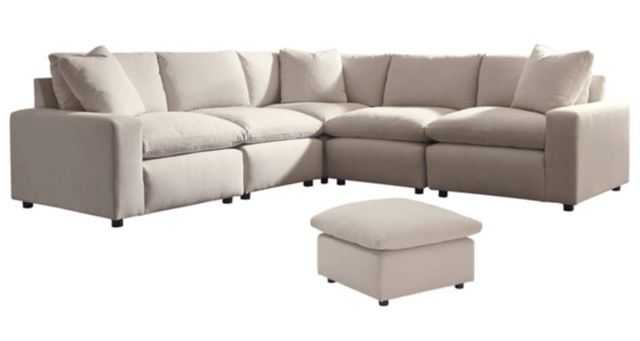 Signature Design by Ashley® Savesto 7-Piece Ivory Living Room Set-0
