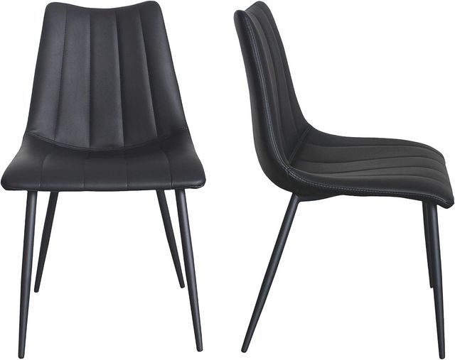 Moe's Home Collection Alibi 2-Piece Matte Black Dining Chair Set-3