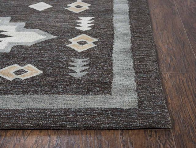 Rizzy Home Mesa Gray 5'x8' Rectangular Rug-2