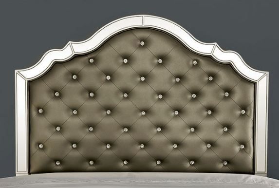 Furniture of America® Eliora Silver California King Bed-1