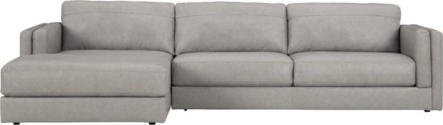 Signature Design by Ashley® Amiata 2-Piece Glacier Left-Arm Facing Sectional and Chaise-2