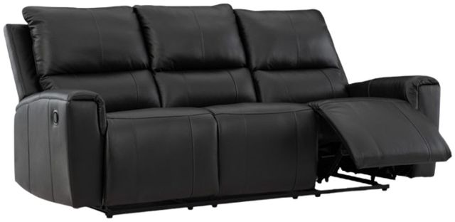 Signature Design by Ashley® Glossmore Black Manual Reclining Sofa-4