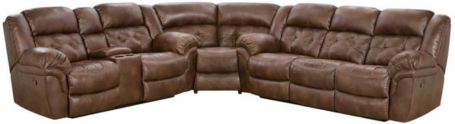HomeStretch Frontier Espresso 3-Piece Manual Reclining Sectional-0