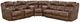 HomeStretch Frontier Espresso 3-Piece Manual Reclining Sectional-0