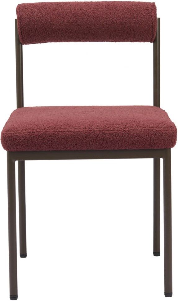 Zuo® Modern Livorno Bronze/Red Dining Side Chair-1