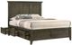 Intercon San Mateo Gray King Storage Panel Bed-0