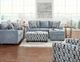 Affordable Furniture 3900 Anna Blue/Gray Queen Sleeper Sofa-1