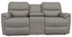 La-Z-Boy® Trouper Charcoal Manual Reclining Loveseat with Console-1