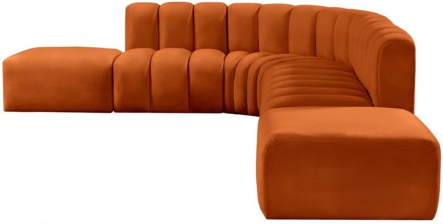 Meridian Furniture Arc 7-Piece Cognac Modular Sectional-2