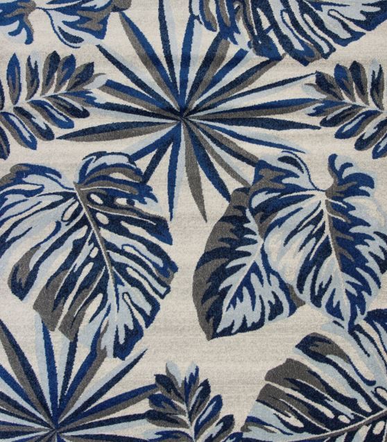 KAS Rugs Stella Grey/Blue Nassau 5'x8' Rug-1