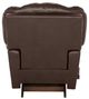 La-Z-Boy® Maverick Dark Chocolate Leather Manual Rocking Recliner-4