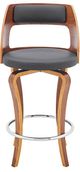 Armen Living Grady Gray 26" Swivel Counter Stool-0