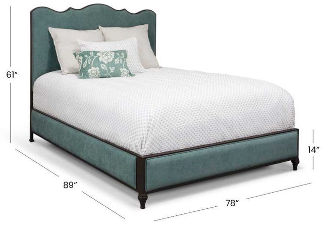 Wesley Allen Customizable Evans California King Upholstered Panel Bed-2