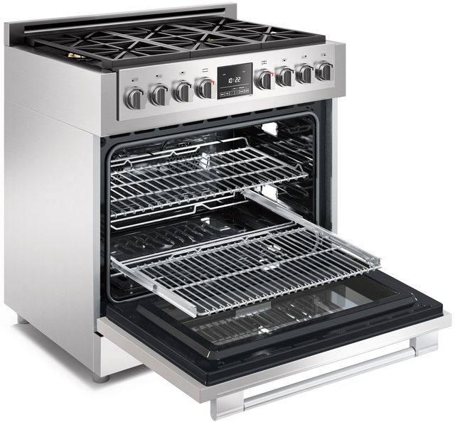 Fulgor Milano® Sofia 600 Series 36" Stainless Steel Pro Style Dual Fuel Range-1