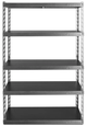 Gladiator® Hammered Granite 48" Wide EZ Connect Rack with Five 18" Deep Shelves-0