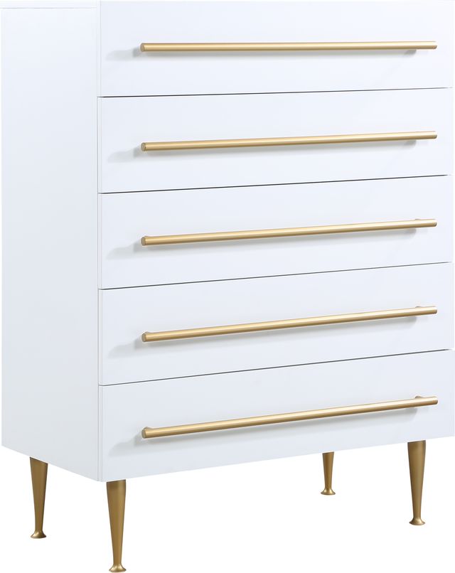 Meridian Furniture Marisol White Chest-0