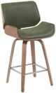 Armen Living Tyler 2-Piece Vintage Green/White Wash Counter Stool Set-0