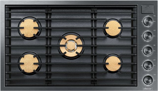 Dacor® Contemporary 36" Graphite Stainless Steel Natural Gas Cooktop-0