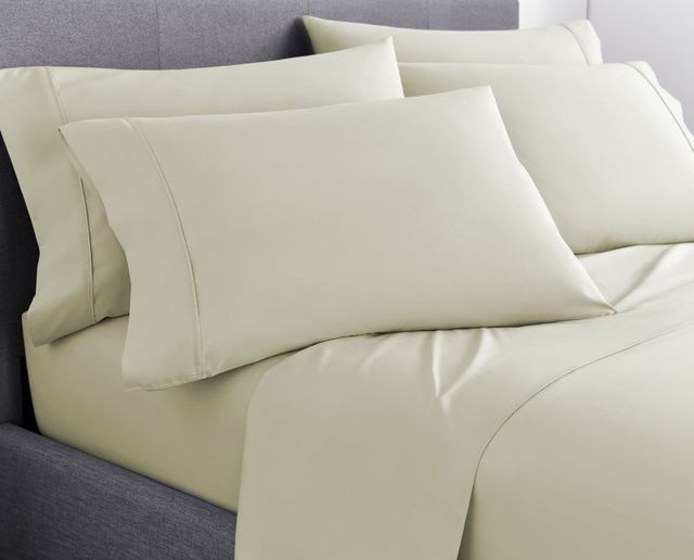 Sleeptone® Ultraweave® 6-Piece Cream Microfiber Split Head King Sheet Set-3