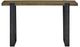 Magnussen Home® Bowden Rustic Honey Sofa Table with Black Metal Base-2