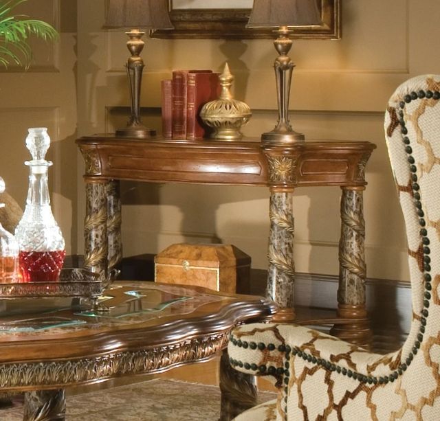 Michael Amini® Villa Valencia Classic Chestnut Sofa Table-1
