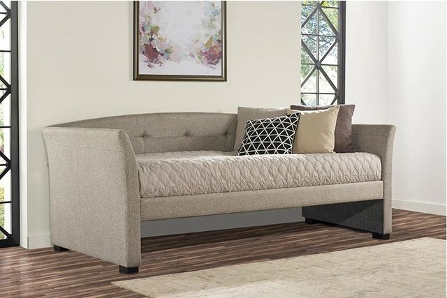 HH2 Home Morgan Natural Herringbone Twin Youth Daybed with Trundle-1