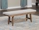 Dale Driftwood Upholstered Bench-0
