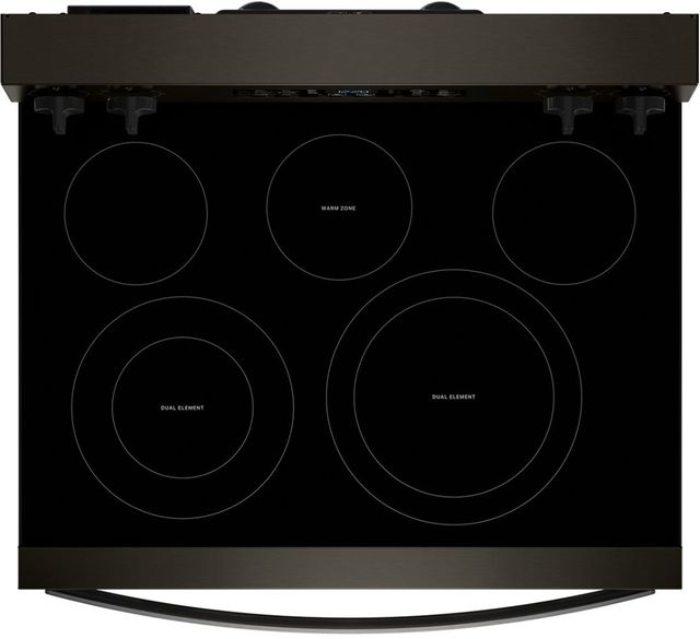 Whirlpool® 30" Black Stainless Steel Freestanding Electric Range with Air Cooking Technology-2