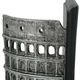 A & B Home Colosseum 2-Piece Black/Silver Bookend Set-2