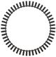 Uttermost® Jael Satin Black Round Iron Bands Mirror-0