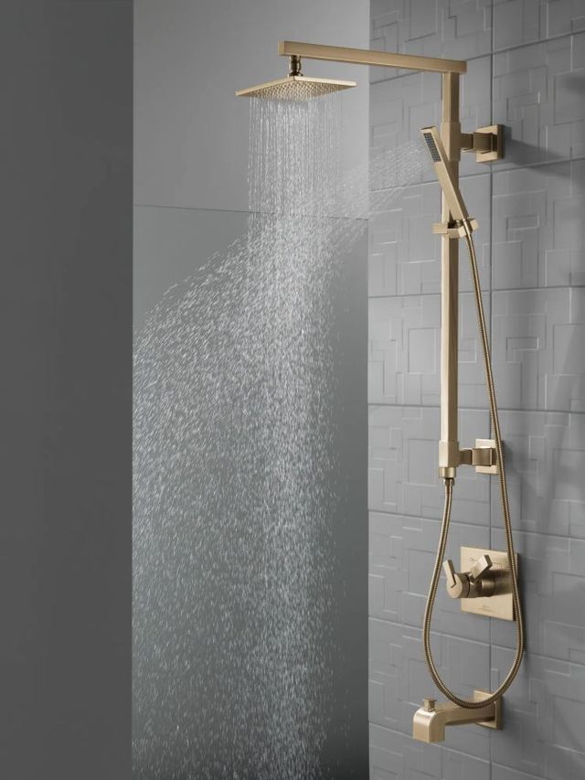 Delta Vero® Champagne Bronze Pull-Up Diverter Tub Spout -2