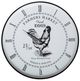 YHD Black/Matte Pewter Wall Clock-0