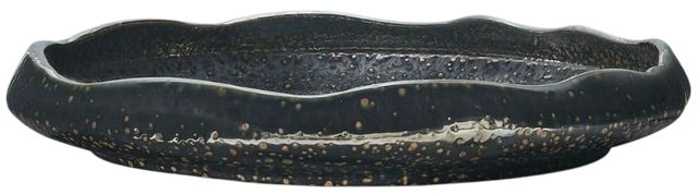 Uttermost® Stardust Ripple Glossy Black Indoor-Outdoor Bowl-0