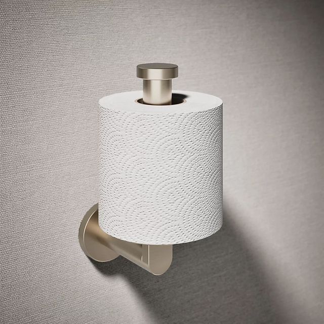 KOHLER® Composed® Vibrant Brushed Bronze Vertical Toilet Paper Holder-1