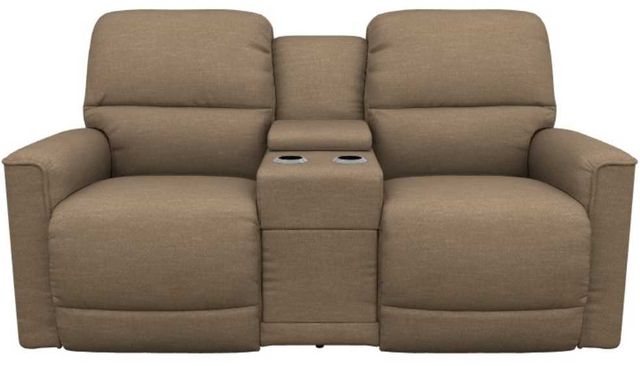 La-Z-Boy® Cade Coffee Power Reclining Loveseat with Console, Headrest, and Lumbar-1