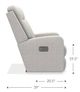 La-Z-Boy® Finley Oyster Power Wall Recliner with Headrest-5