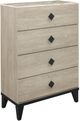 Mazin Furniture Whiting Cream And Black Chest-0