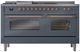 Ilve® Nostalgie II Series 60" Blue Grey Pro Style Dual Fuel Range-1