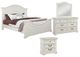 American Woodcrafters 7810 Stonebrook 4-Piece Distressed Antique White Queen Bedroom Set-0
